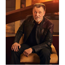 Star Trek Picard Season 3 Captain Riker Leather Jacket